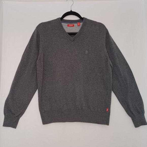 Izod Sweaters - Women's IZOD Grey 100% Cotton Sweater‎ Size Medium